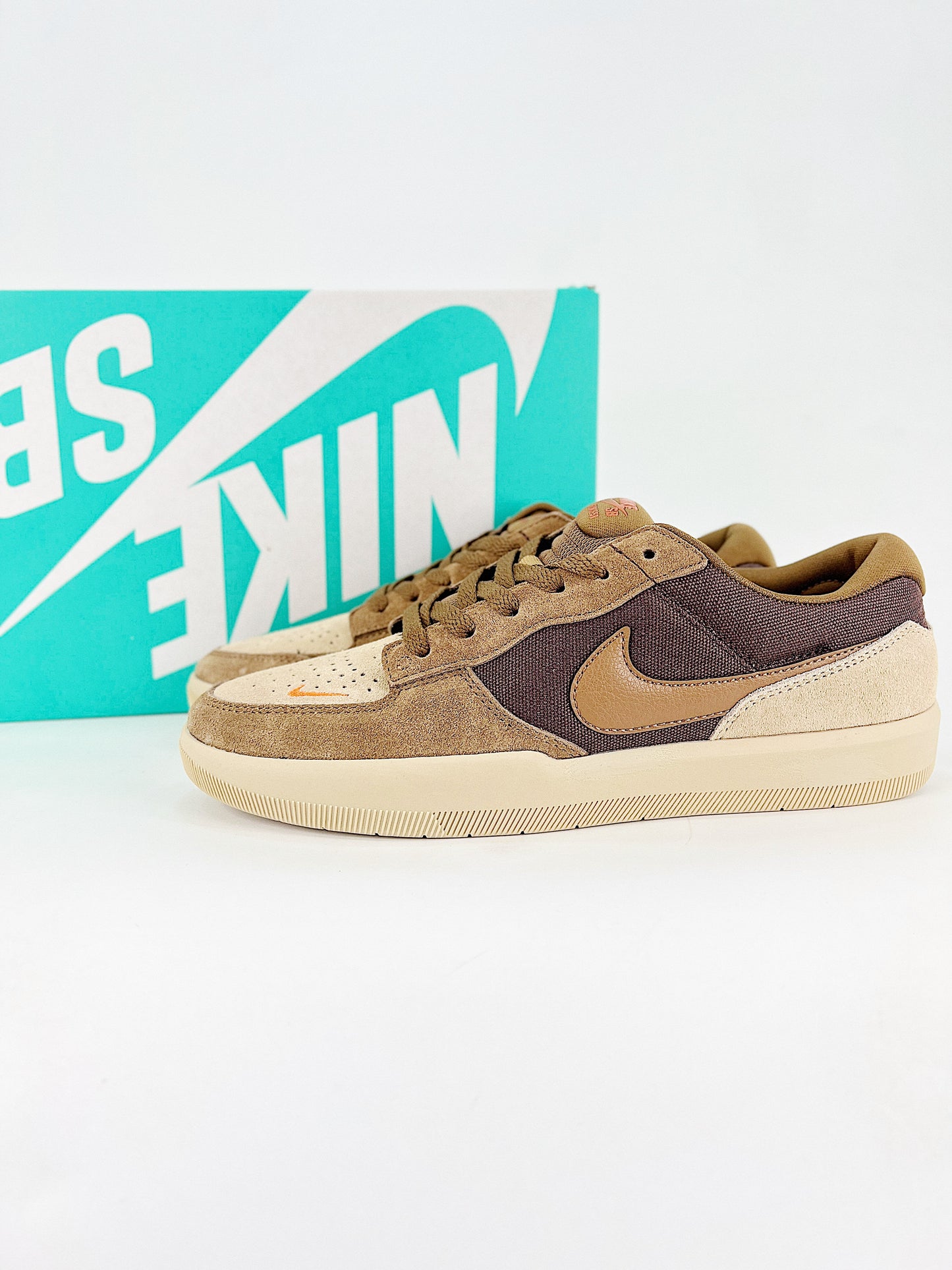 Nike SB Force 58 Tan, Beige & Brown Skate Shoes
