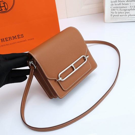 Bolsa Hermès Roulis Evercolor Marrom